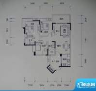 滨江国际花园户型图二期B2栋标面积:117.11平米