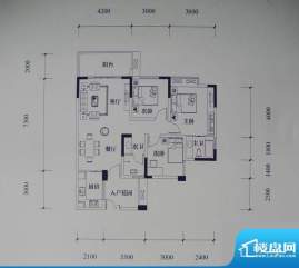 滨江国际花园户型图二期B2栋标面积:112.30平米