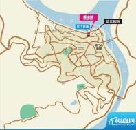 香江庭院交通图区位规划图