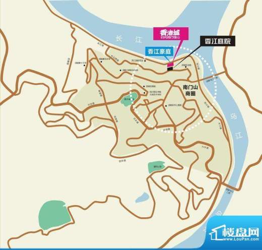 香江庭院交通图