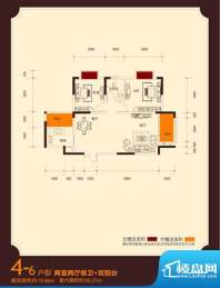 昌龙阳光尚城户型图一期4幢标准面积:79.88平米