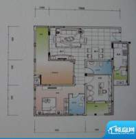 御锦江都户型图一期A3栋标准层面积:124.65平米