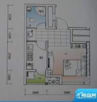 御锦江都户型图一期A1栋标准层面积:29.27平米