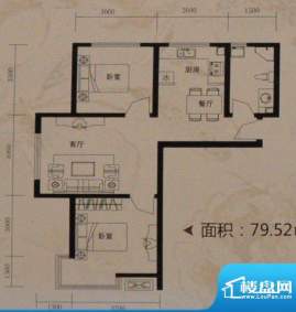 托斯卡纳79.52平方米面积:79.52m平米