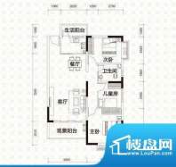 全顺·曼弄枫情C1户面积:105.49m平米