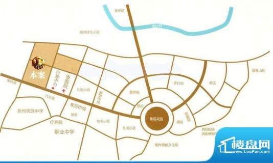 林语庄园交通图