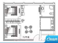万宏花园酒店式公寓面积:0.00m平米