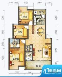 嘉美江南大院B3 3室面积:118.70m平米