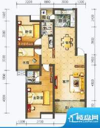 嘉美江南大院B4 3室面积:118.22m平米