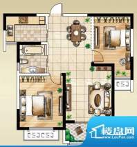 圣巴塞耶户型图10号楼-02室 2室面积:86.00平米