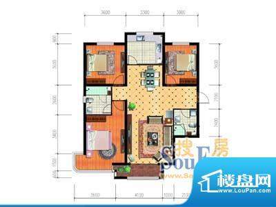 大唐·荣城C10户型 面积:132.52m平米