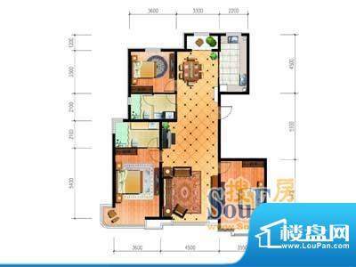 大唐·荣城A5户型 3面积:158.67m平米