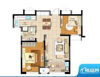 新城香溢紫郡户型图A-1户型 2室面积:83.00平米