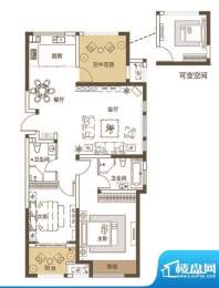 紫金城户型图御金香户型 3室2厅面积:112.39平米