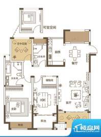 紫金城户型图御金香户型 3室2厅面积:142.58平米