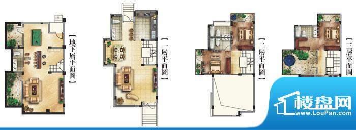 滨江明珠城户型图T1户型图 4室面积:363.00平米