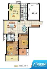 随园锦湖公寓户型图A5奇户型 4面积:99.00平米