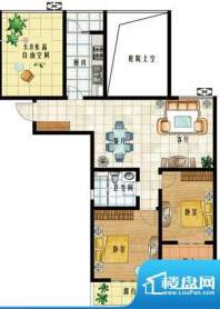 随园锦湖公寓户型图A2奇户型(在面积:95.00平米