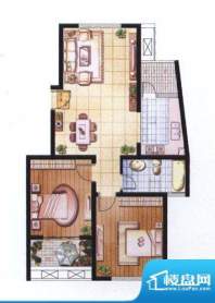 河海新邦户型图C户型 2室2厅1卫面积:86.00平米
