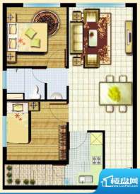 滇池柏悦户型图户型图 2室2厅1