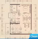 海伦国际户型图A303户型 2室2厅面积:90.93平米