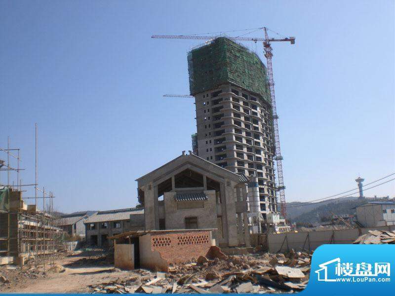 洱海国际生态城外景图观海公寓侧面工程