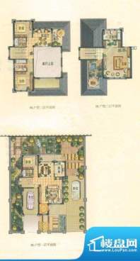 温泉山谷户型图BL 4室3厅4卫1厨面积:245.00平米