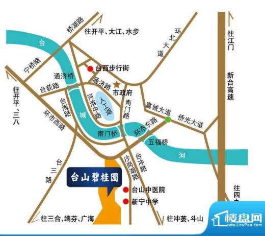 台山碧桂园交通图