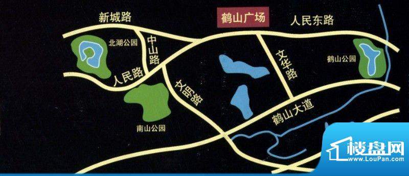 鹤山广场交通图