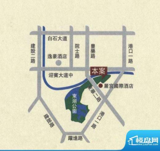 天安·东湖花园交通图