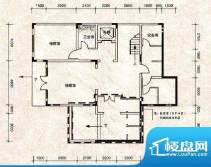 珠江御景山庄别墅地面积:480.00m平米