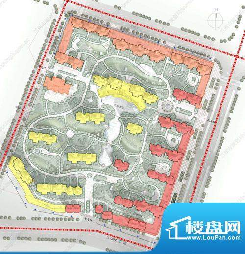 新元绿洲效果图分三期建设 先建红色部分