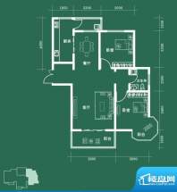 西固人家户型图D3户型 2室2厅1面积:101.30平米