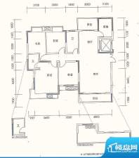 联泰香域尚城户型图10#、13#D2面积:140.00平米