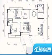 联泰香域尚城户型图D1户型四房面积:136.00平米