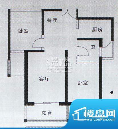 亚太嘉园户型图二期户型 101.6面积:101.61平米