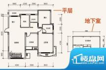 保集半岛户型图18#-1户型 2房2面积:84.35平米