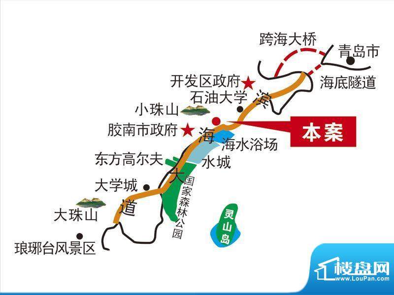 奥润馨海国际城交通图