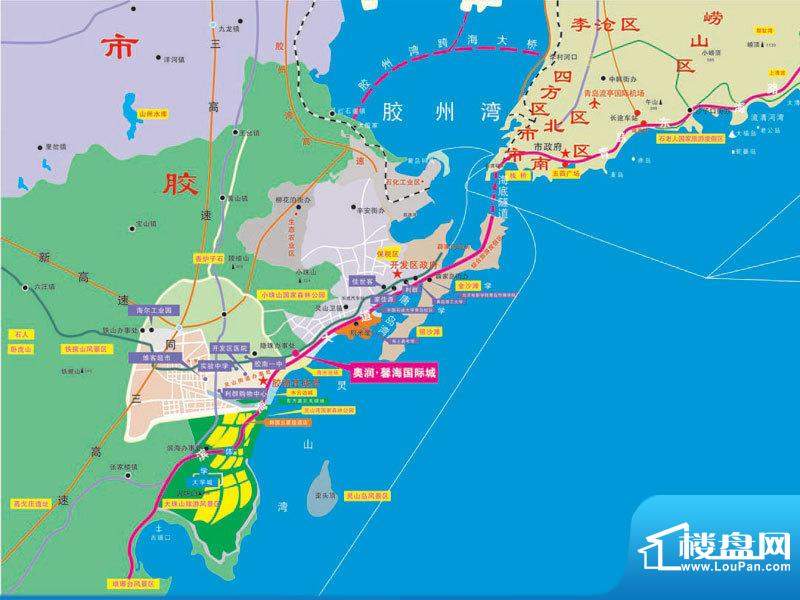 奥润馨海国际城交通图区位图