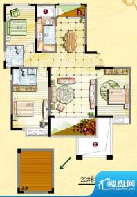 平安象湖风情户型图22号楼标准面积:139.00平米