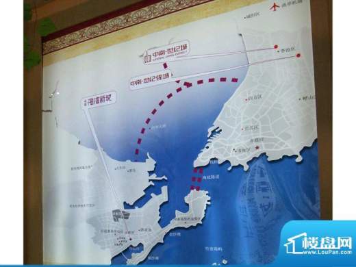 中南世纪锦城交通图