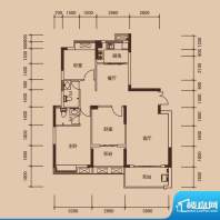 联泰香域中央户型图三期高层17面积:112.00平米