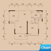 联泰香域中央户型图二期高层12面积:86.00平米