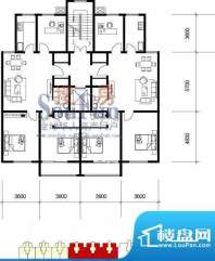 青岛启阳国际户型图公寓 3室1厅面积:99.00平米