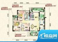 保利国际高尔夫花园户型图一期面积:91.00平米