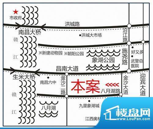 罗马象湖壹号交通图