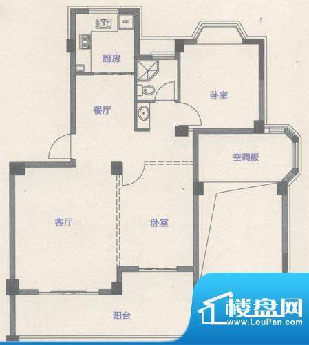 罗马象湖壹号户型图三期电梯房面积:94.00平米