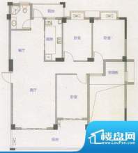 罗马象湖壹号户型图三期电梯房面积:121.90平米