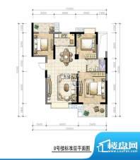 众鑫城上城户型图8号楼标准层 面积:115.00平米