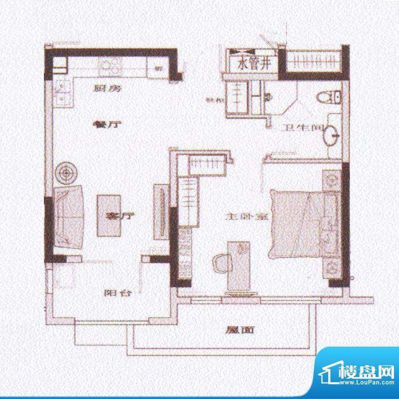 新地阿尔法国际社区户型图B03幢面积:79.26平米